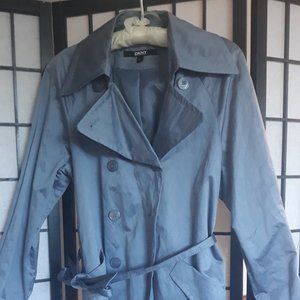 COPY - DKNY Blue Polished Cotton/Polyester Jacket, FINAL Price.